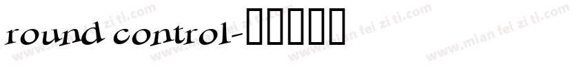 round control字体转换
